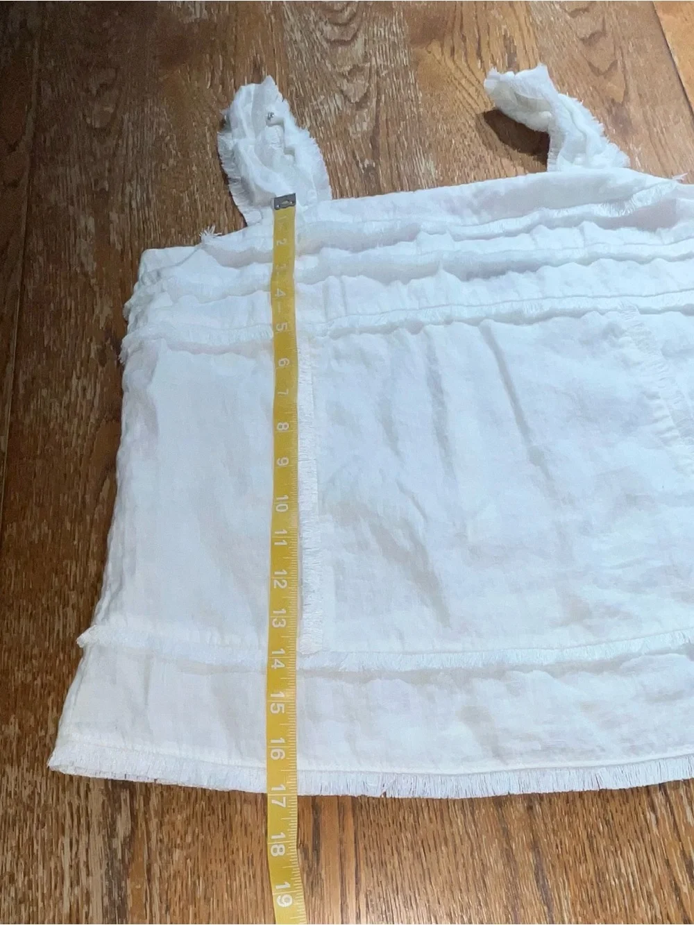 J. Crew Linen White Tank Size 6 - Picture 6 of 7
